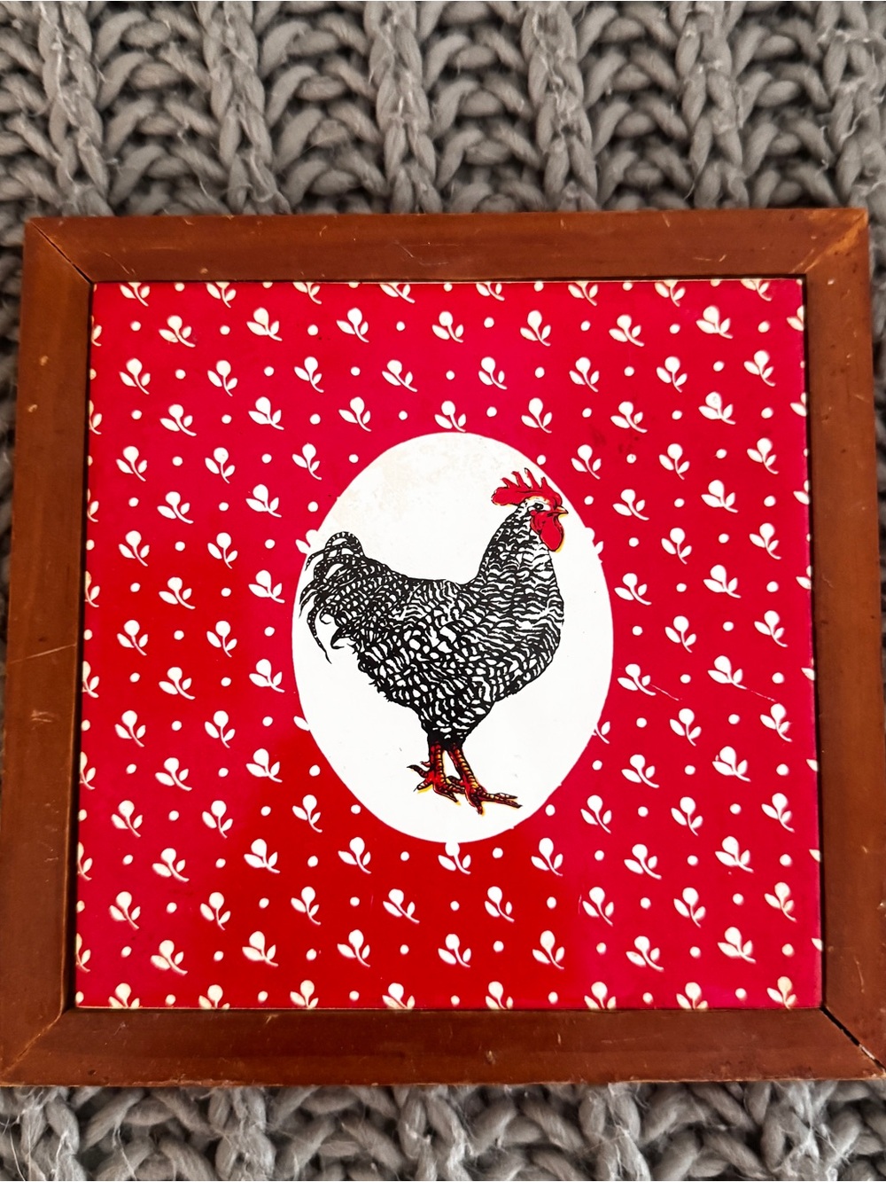 Vintage Gordon Fraser Rooster Wall Plaque Country Farmhouse Kitchen Decor